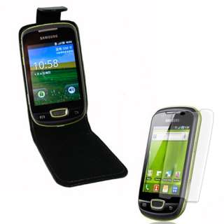 Leder Tasche Case für Samsung S5570 Galaxy Mini+Folie  