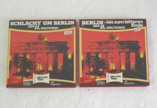 2x Super8 Film   Schlacht um Berlin   Teil 1+2 (Komplett)  