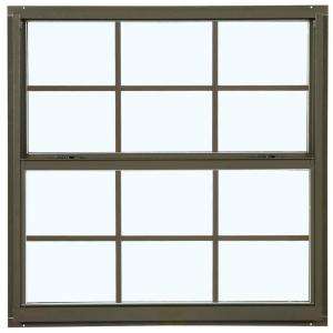   , 32 in. x 60 in., Bronze, with Insulated Glass, Grilles and Screens