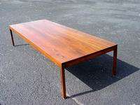6ft Mid Century Modern Plank Walnut Coffee Table  
