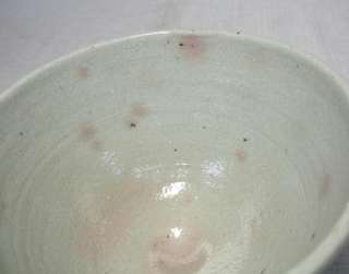 F874: Korean pottery tea bowl of Rhee Dynasty style with good tasty 