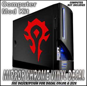 HORDE LOGO World of Warcraft Mirror Chrome Vinyl Decal  