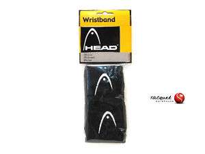 Head Tennis Wristband Black 2 inch New Wristbands  