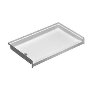Delta 60 in. x 34 in. Low Threshold Shower Base with Left Drain in 