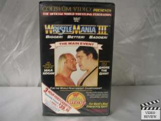WWF   Wrestlemania 3 VHS Hulk Hogan vs. Andre the Giant  