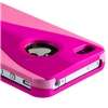 2x 3 Piece Cup Shape Pink+Green Case Cover For iPhone 4 G 4S Verizon 