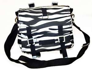 Kampftasche Zebra klein schwarz/weiss BW Tasche  