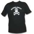 Musik Pirat Fun T Shirt, schwarz von Unbekannt