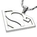  Superman Logo Anhänger Halskette Kette Necklace Schmuck 