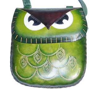   Handmade Owl Purse, Handbag, Fashion, Women, Moss Green,  
