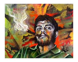 Che Guevara, Portrait Painting Print  