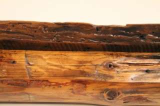   Antique rustic log display/book shelf, 1800s, Pine, vintage worm wood