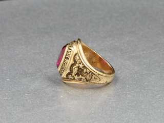 COLLEGE RING 10k GOLD Wilkes Central High School 1953  