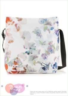 Brand New PUMA Core Lite Messenger Shoulder Hobo Bag White Color 