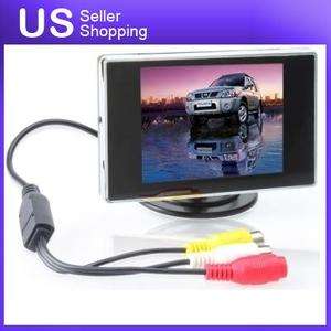 TFT LCD Car Headrest Monitor Color Camera RearView Reverse 