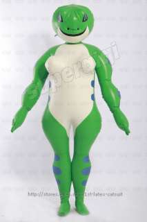   Inflatable Frog Catsuit bodysuit suit mask hood body clothing  