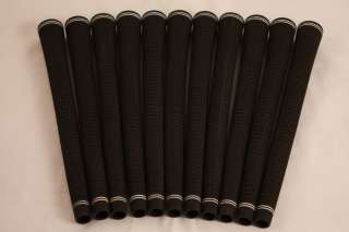 NEW 8 PIECE REPLACEMENT REGRIP GOLF CLUB BLACK HIGH TRACTION JUMBO 
