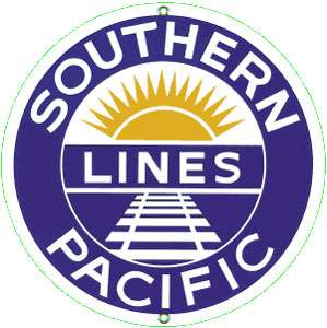 SOUTHERN PACIFIC LINES METAL SIGN  