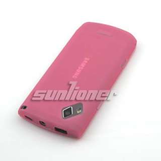   TPU Silicon Case Skin Cover for Samsung S8530 Wave II . BLACK  