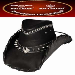 NEW BULLHIDE Hats IRON ROAD LEATHER Western Cowboy Hat  
