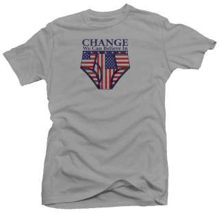 Change Anti Obama Funny Tea Party GOP Humor T shirt  