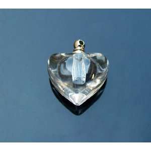   Heart Crystal Perfume & Aroma Oil Vials, Pendants. 