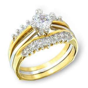  Beautiful Wedding Ring Set 2pc .5ct Bridal Ring