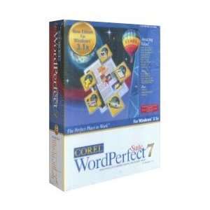  Corel WordPerfect Suite 7 for Windows 3.1x Software