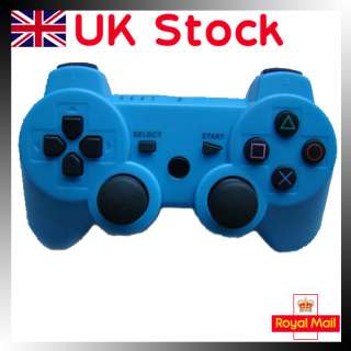   Pour Manette PS3 Sans Fil Dualshock 3 Sixaxis Slim Neuf Bleu 