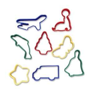  Clay Dough Cutters, Eight Different Cutters ,Assorted 