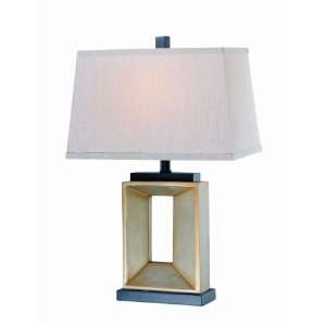  Lite Source LS 21492 Goldton Table Lamp, Aged Silver and 