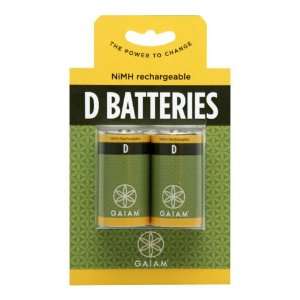  Gaiam NiMH Rechargeable D Batteries