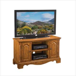 Home Styles Country Casual Wood Distressed Oak TV Stand 095385791957 
