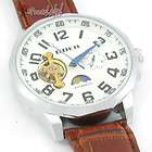 Y198 Mechanical Chronograph Balance Wheel Brown Men/Wom