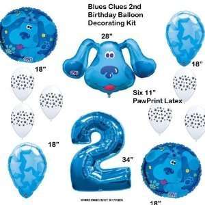 Blues Clues Birthday Party on Blues Clues Second 2nd Birthday Party Balloons Decorations