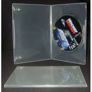  5 Slim Clear Single DVD Empty Replacement Boxes with Wrap 