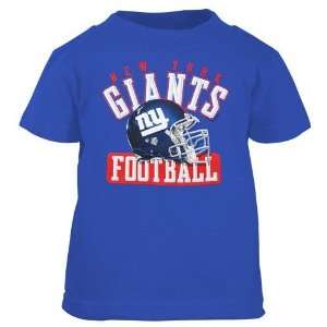 Reebok New York Giants Toddler Royal Blue Helmet T shirt  