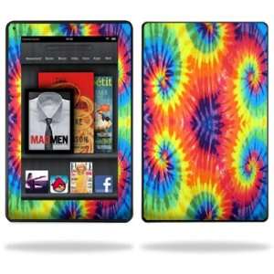  Vinyl Skin Decal Cover for  Kindle Fire 7 inch Tablet Tie Dye 2