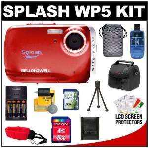  Bell & Howell Splash WP5 Waterproof Digital Camera (Red 