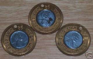 LOT /3 1943 STEEL PENNIES FRENCH MIRROR PLATE GLASS INC  