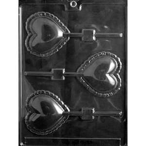   LARGE LACE HEART LOLLY Valentine Candy Mold chocolate: Home & Kitchen