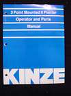 KINZE MODEL 8 & 24 ROW TWINE LINE PLANTER OPERATOR PARTS CATALOG 