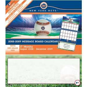   New York Mets MLB 17 Month Message Board Calendar
