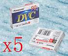 5x DV Tapes Tape Cassette for JVC Mini DV 60/90 Minutes