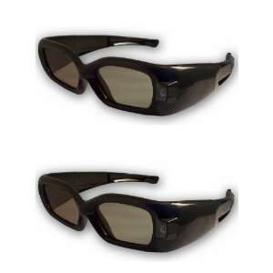  3DTV Corp DLP LINK 3D Glasses (2 Pairs) for ALL 3D Ready DLP 
