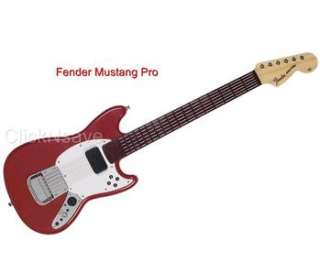 Rock Band 3 WIRELESS MUSTANG GUITAR RED for Wii PS3 XBOX 360