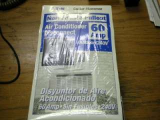 Cutler Hammer DPU222RP Air Conditioner Disconnect 60Amp  