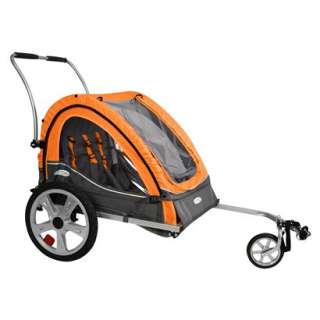InSTEP Quick and Eazy Bicycle Trailer   Orange/ Gray (Double).Opens in 