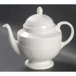   Antique White (New 2008) Tea Pot and Lid, Fine China Dinnerware