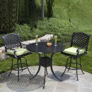   Round Bar Table Set in Antique Fern 22 7610 AF: Patio, Lawn & Garden